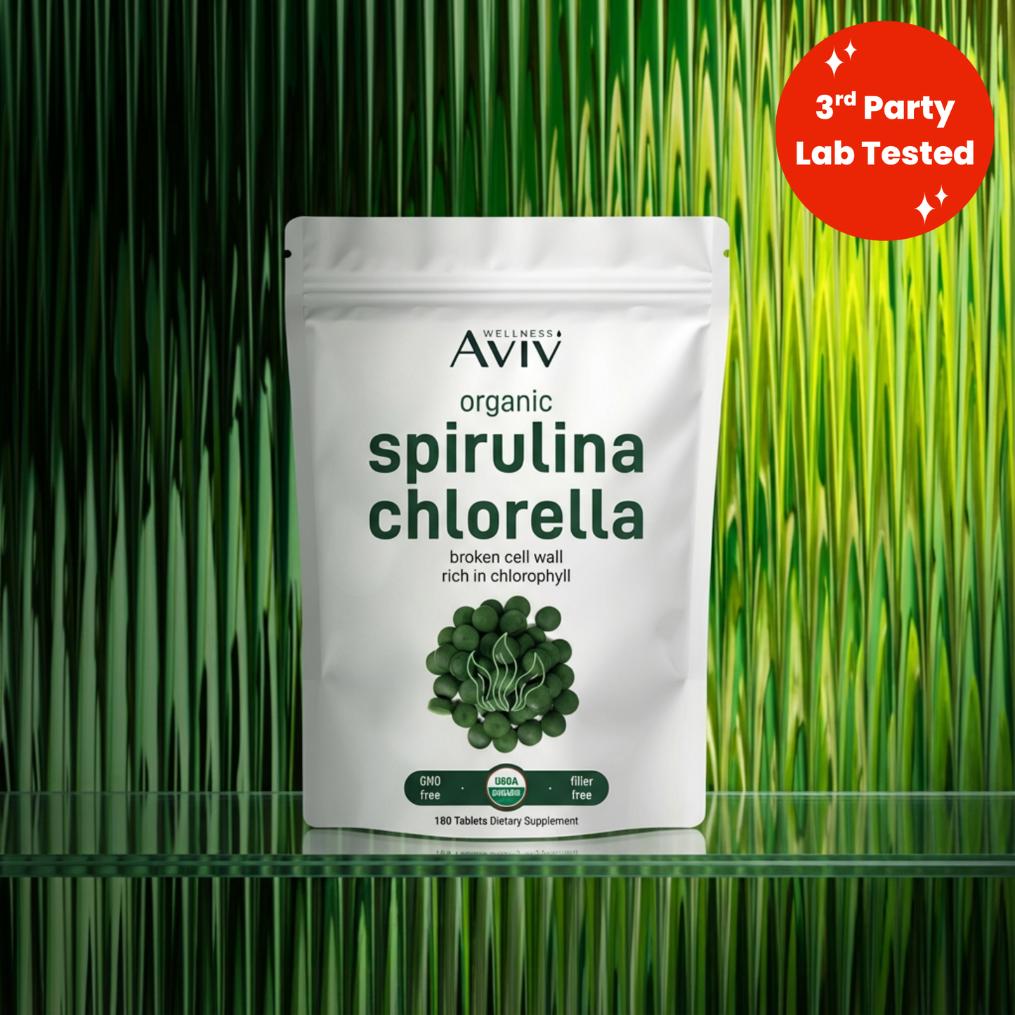 Hochwirksame Formel – Spirulina-Tabletten zur Zellreinigung von AVIV™